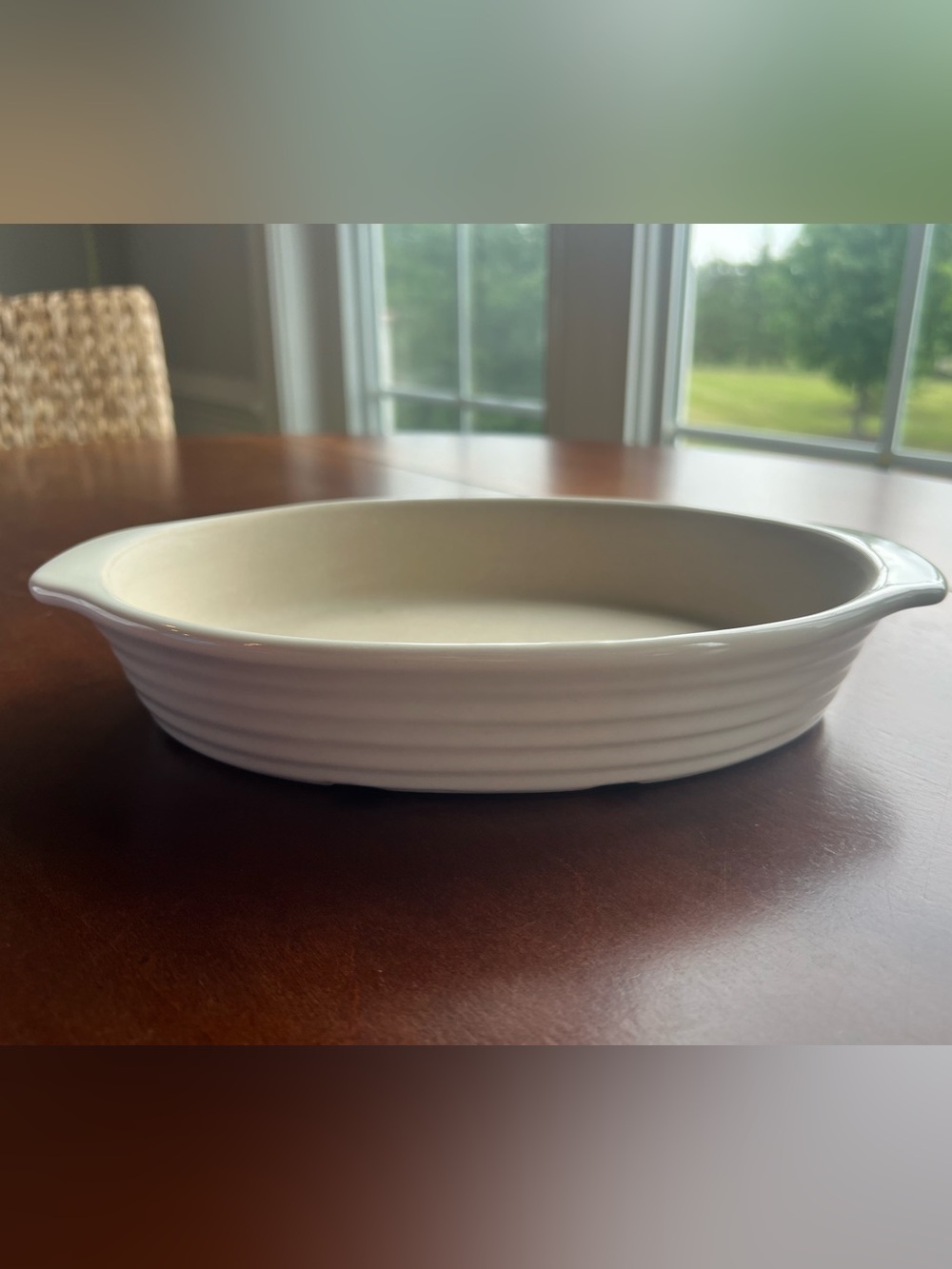 The Pampered Chef Stoneware Oval Baking Dish